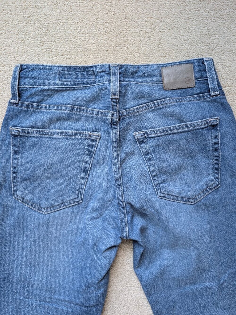 AG sz 24 Ex-boyfriend 17 years Slouchy Slim light blue Jeans Adriano Goldschmied - Picture 4 of 11